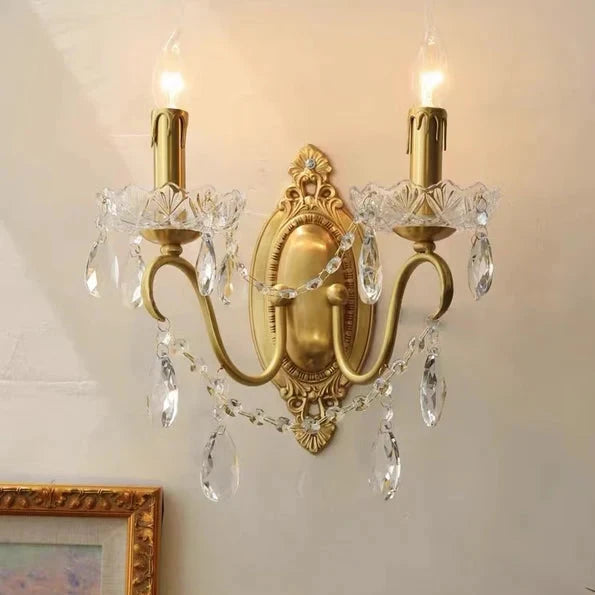 Traditional French Modern 2-Light Candle Wall Lamp