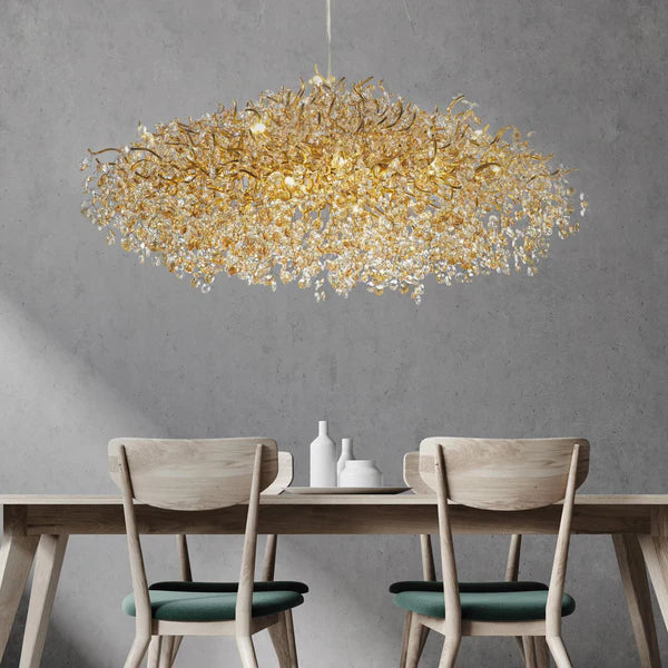 Nuovo lampadario di cristallo moderno e leggero di lusso per sala da pranzo/soggiorno