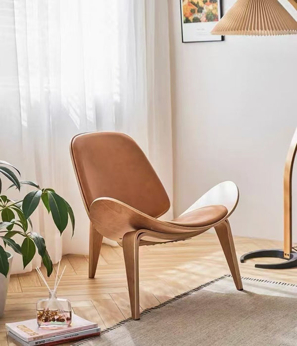 Scandinavian Minimalist Shell Chair