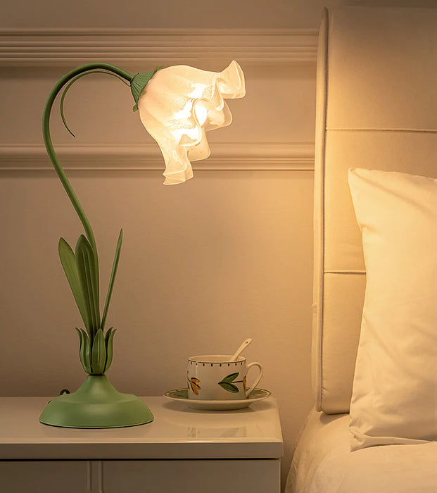 Creative Romantic Multi-Color Lily of the Valley Flower Table Lamp for Bedside/Study Desk/Girl's Bedroom