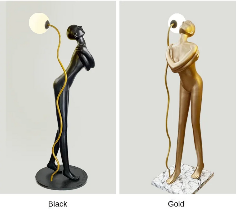 Charming Human Art Sculpture Floor Lamp