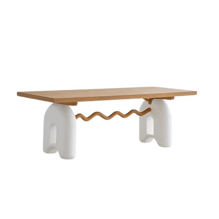 French Cream Style Solid Wood Dining Table