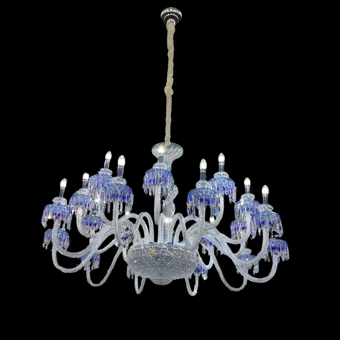 Modern Fancy Blue Crystal Chandelier for Living Room/Bedroom