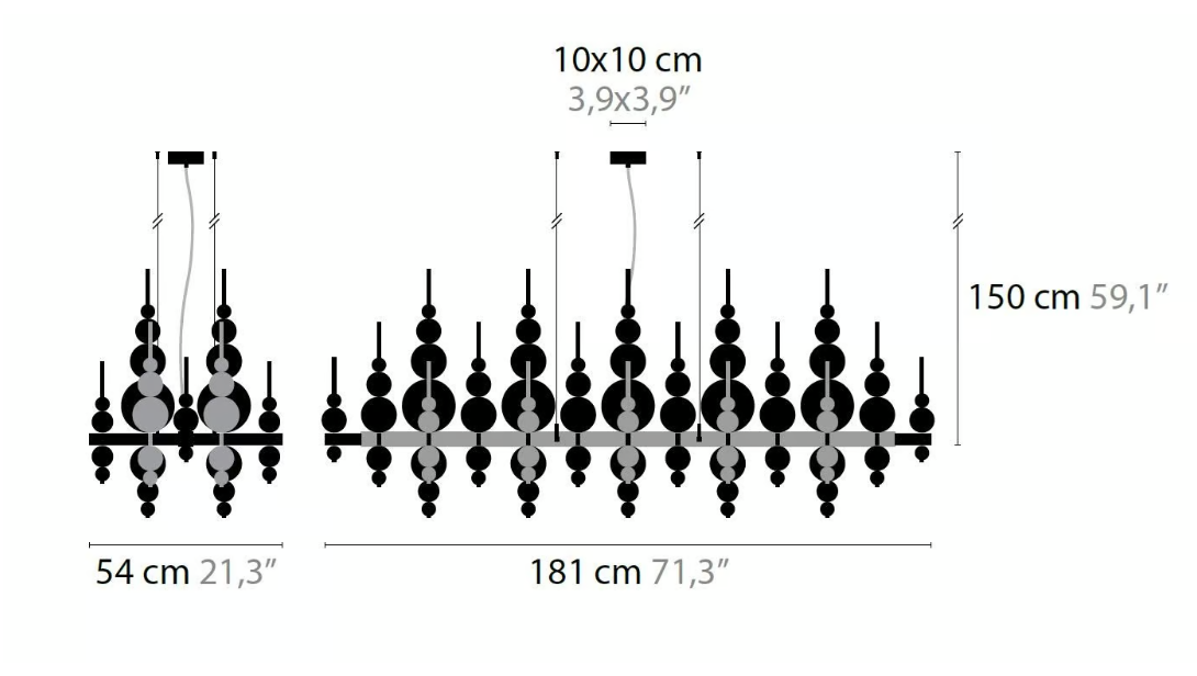 Lampadario rotondo/lineare creativo moderno minimalista per soggiorno/sala da pranzo