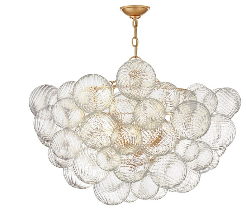 Modern Ball Glass Chandelier for Low-ceiling