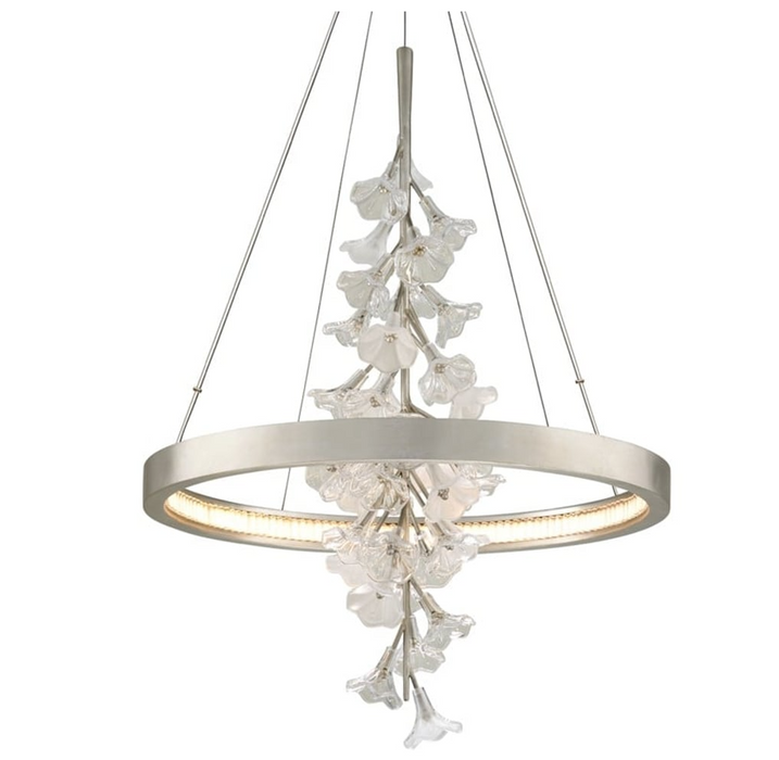 Modern Art Design Vertical Flower Chandelier for Low-ceiling