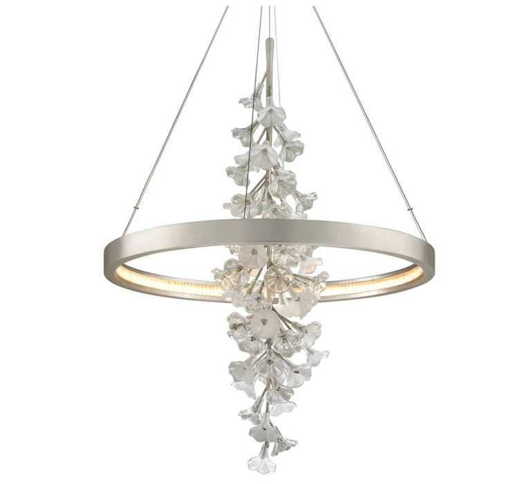 Modern Art Design Vertical Flower Chandelier for Low-ceiling