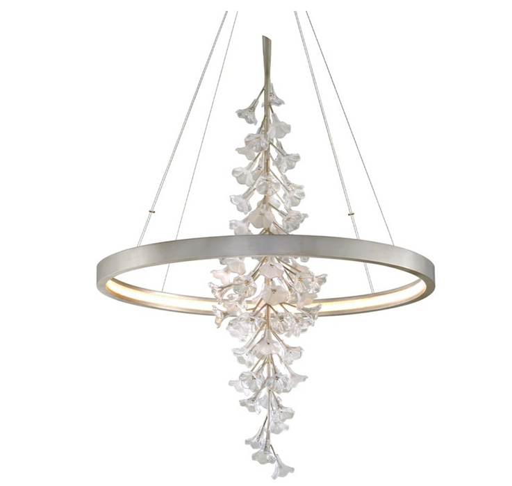 Modern Art Design Vertical Flower Chandelier for Low-ceiling