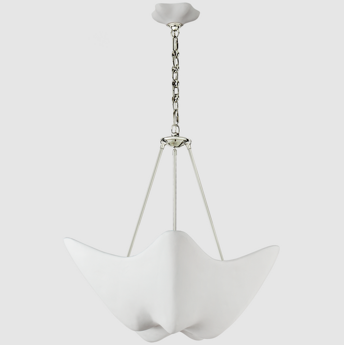 Modern White Cloudflow Pendant for Low-ceiling