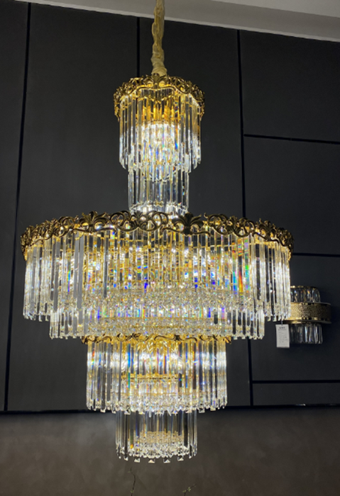 Luxury Empire Wreath Crystal Chandelier for Living Room/Staircase/Foyer