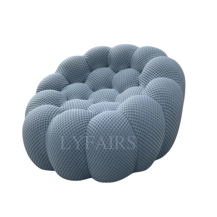 Modern Cotton Blend Round Colorful Rotatable Sofa Chair