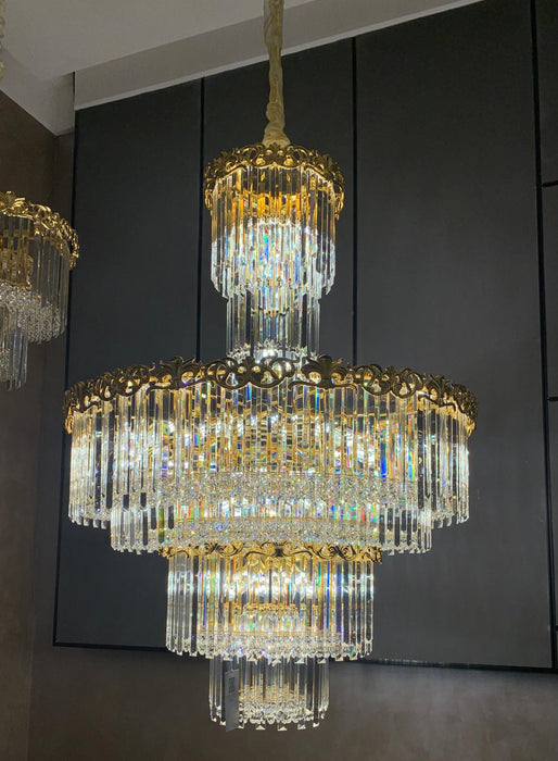 Luxury Empire Wreath Crystal Chandelier for Living Room/Staircase/Foyer