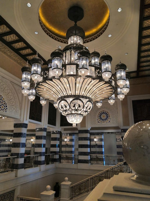 Arabian Nights Ornate Elegance Chandelier for High-ceiling