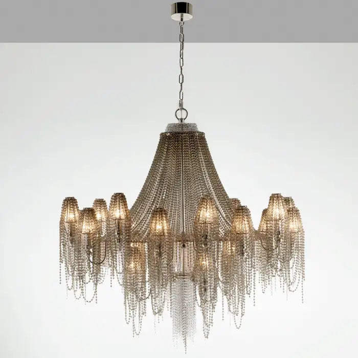 Luxury Crystal Tassel Chandelier for Living Room