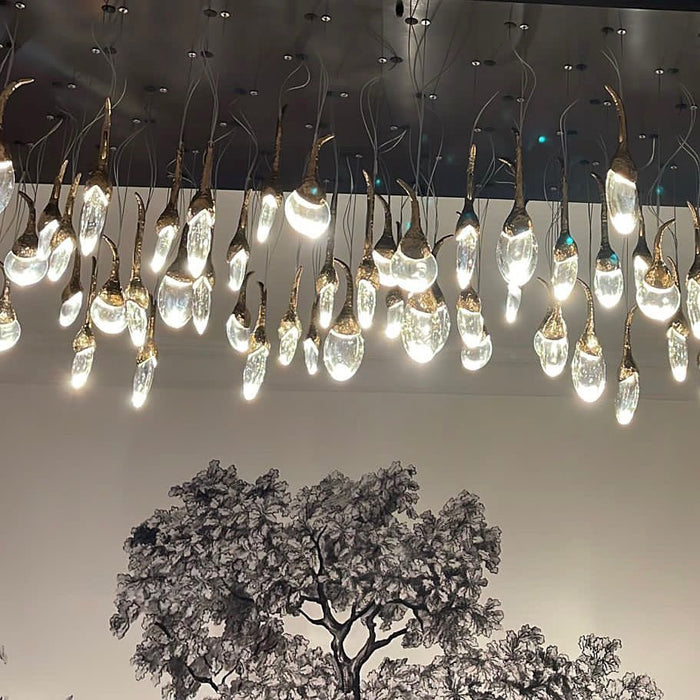 Modern Creative Seed Crystal Chandelier for Dining Room