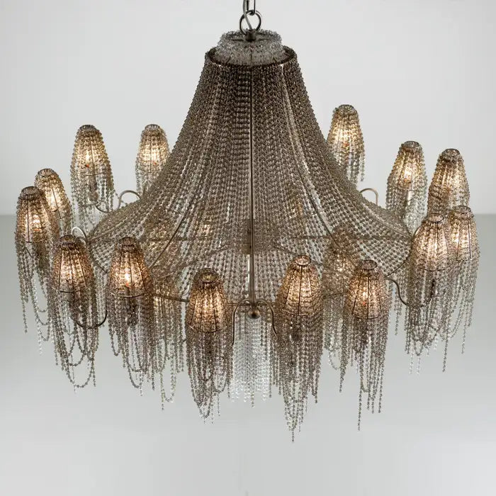 Luxury Crystal Tassel Chandelier for Living Room