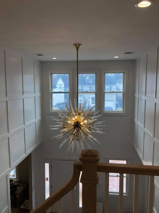 Modern Sputnik Sphere Crystal Chandelier for Low-ceiling