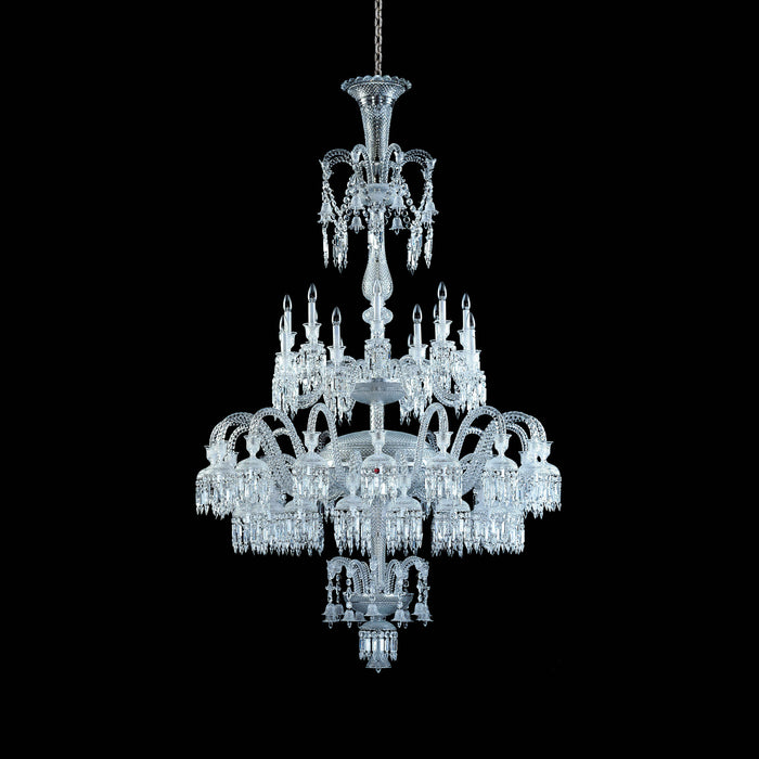 Luxury Royal Large Multi-layers Candle Crystal Chandelier  For Living Room/Hall Decoration