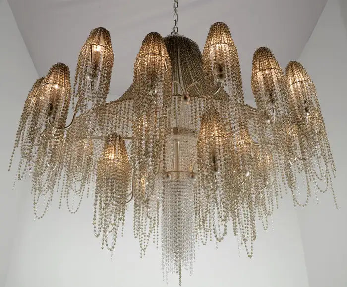 Luxury Crystal Tassel Chandelier for Living Room