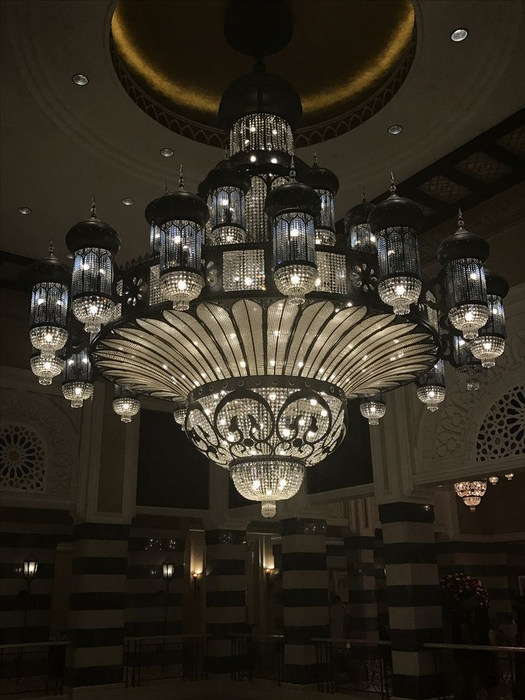 Arabian Nights Ornate Elegance Chandelier for High-ceiling