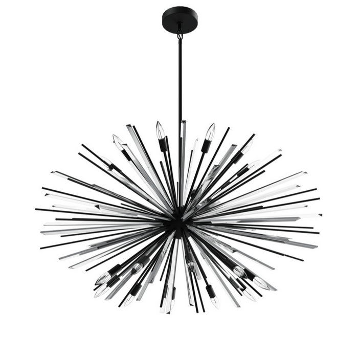 Modern Black/Brass/Chrome Sputnik Chandelier for Living Room/Bedroom