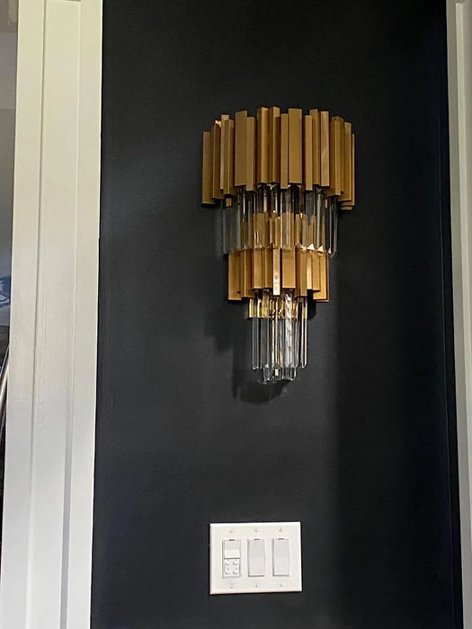 Modern Classic Tiered Gold/Silver Wall Lamp