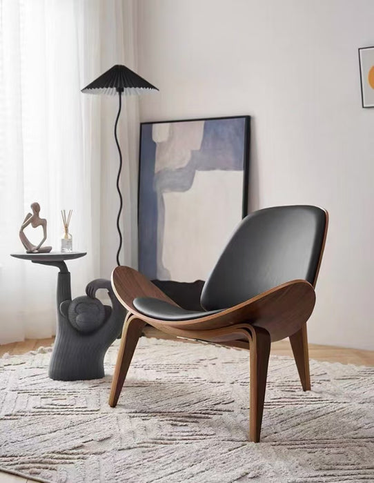 Scandinavian Minimalist Shell Chair