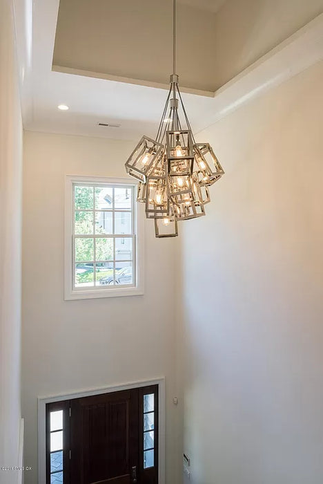 Modern Cube Cluster Chandelier for Living Room/Staircase/Foyer