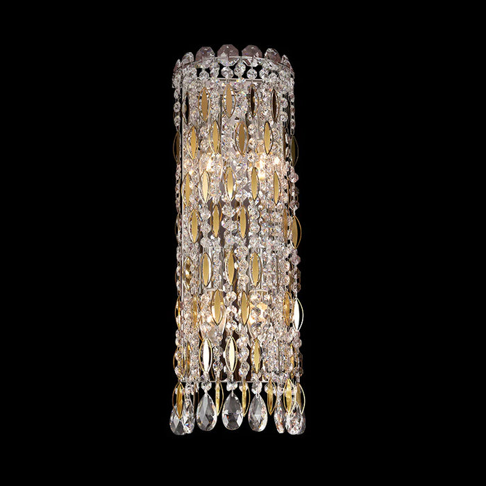 Light Luxury Crystal Beads Leaves Wall Lamp