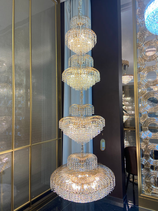 Luxury Fortune Tree Crystal Chandelier for Living Room/Staircase/Foyer