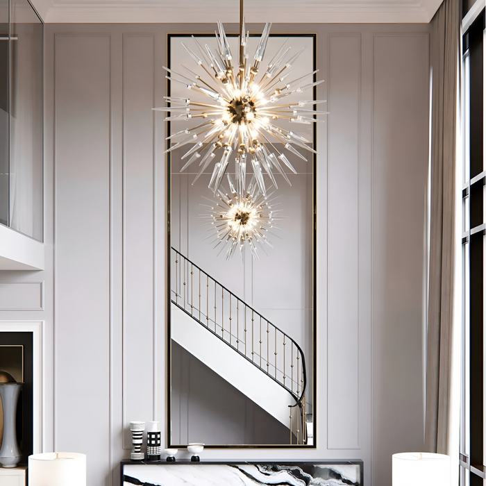 Modern Sputnik Sphere Crystal Chandelier for Low-ceiling