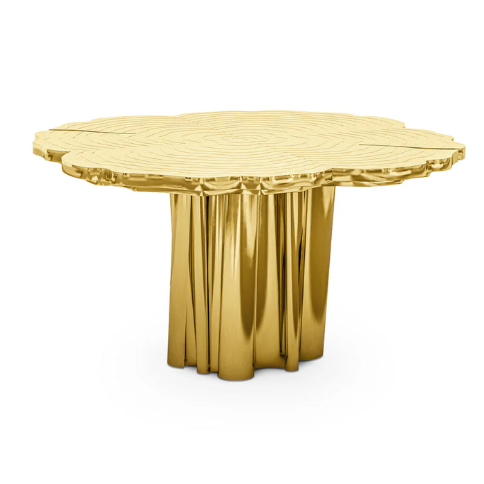 Luxury Italian Style Stainless Steels Dining Table in Gold/Silver/Copper Finish Color