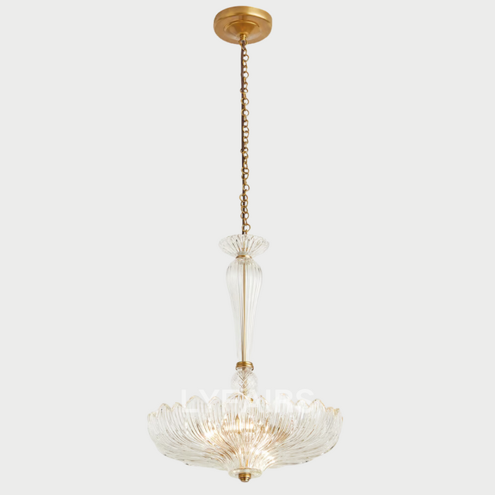 Vintage Traditional Glass Umbrella Chandelier for Bedroom/Dining Room