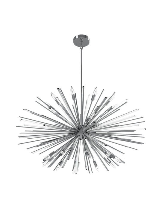 Modern Black/Brass/Chrome Sputnik Chandelier for Living Room/Bedroom