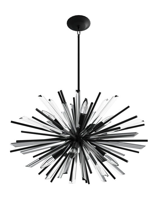 Modern Black/Brass/Chrome Sputnik Chandelier for Living Room/Bedroom