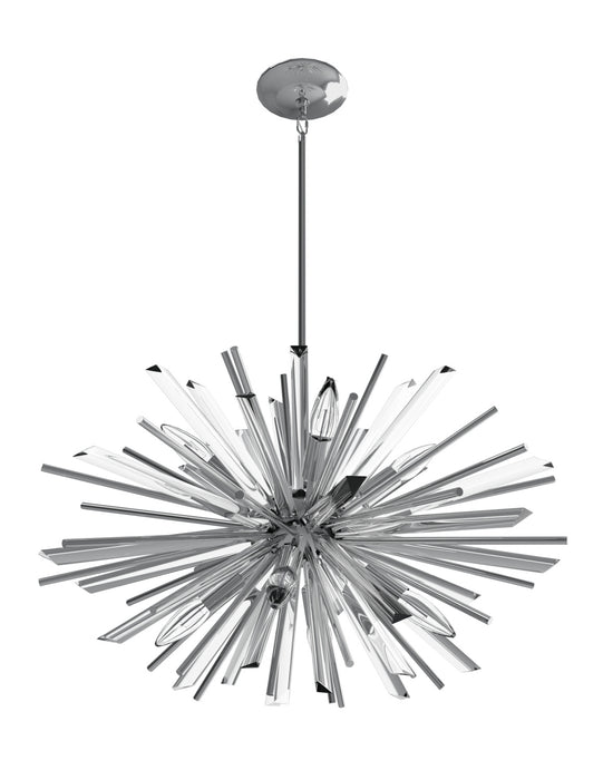 Modern Black/Brass/Chrome Sputnik Chandelier for Living Room/Bedroom