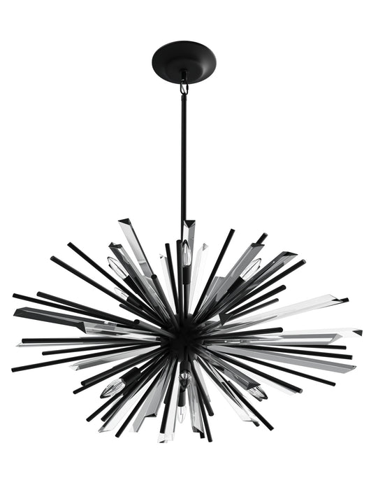 Modern Black/Brass/Chrome Sputnik Chandelier for Living Room/Bedroom