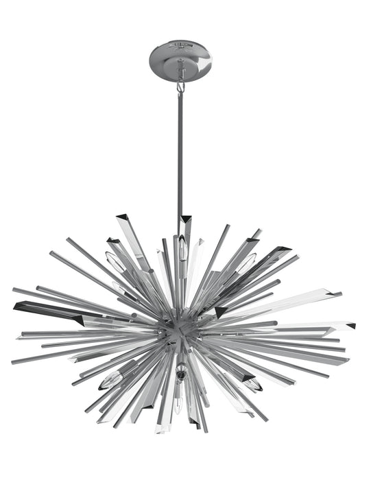 Modern Black/Brass/Chrome Sputnik Chandelier for Living Room/Bedroom