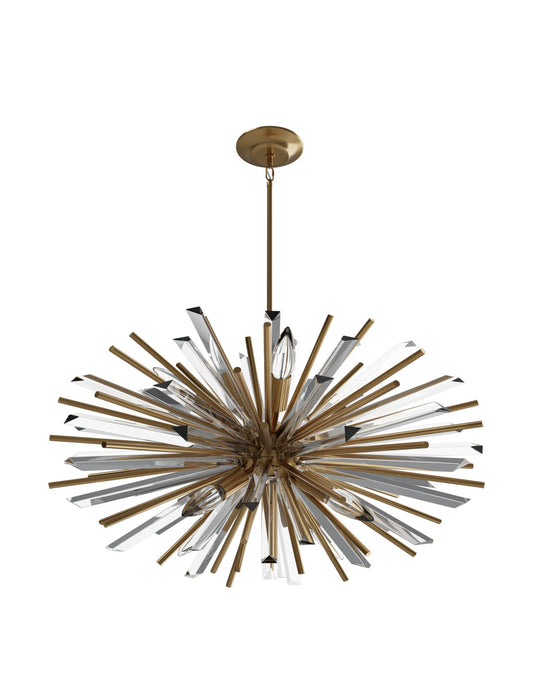 Modern Black/Brass/Chrome Sputnik Chandelier for Living Room/Bedroom