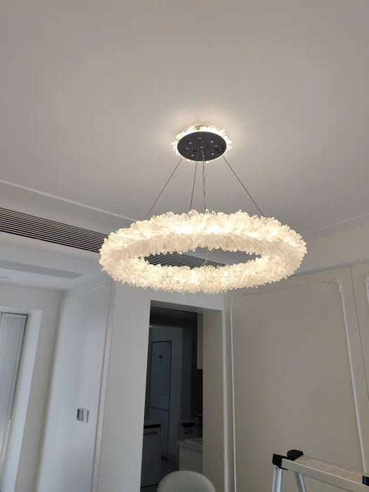 Modern Round/Oval/Linear/Square Natural Crystal Chandelier