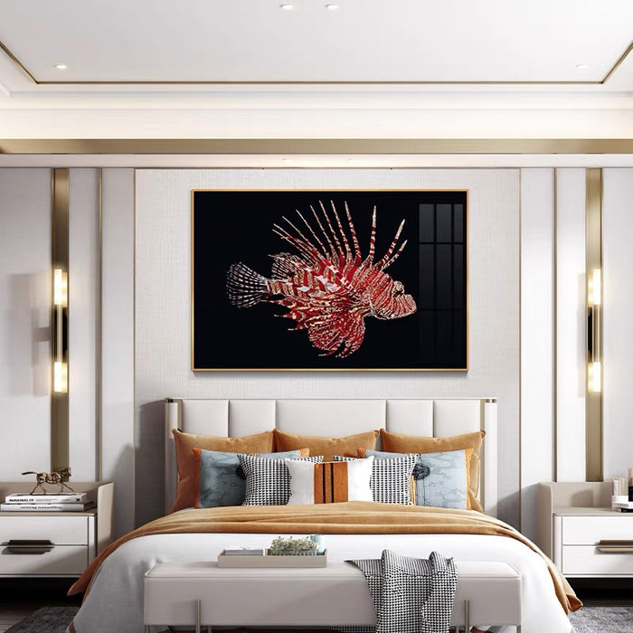 Luxury K9 Crystal Inlaid Snailfish Wall Decor