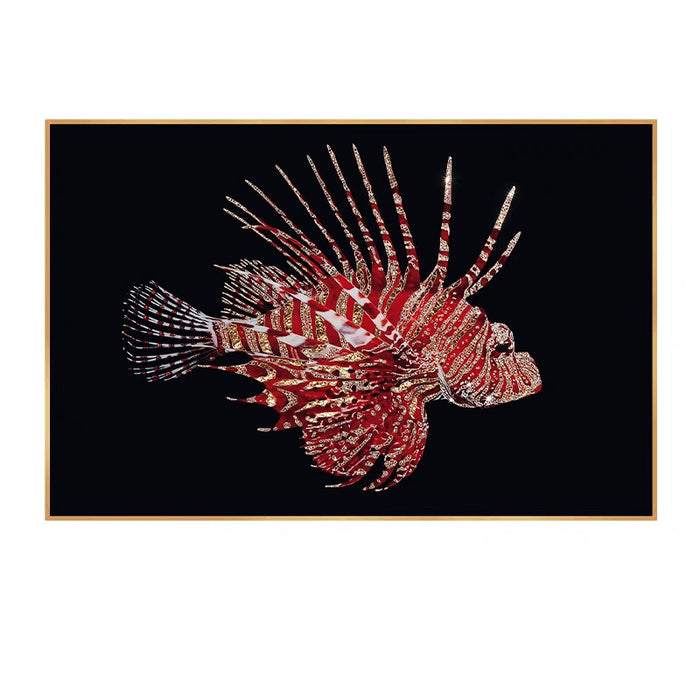 Luxury K9 Crystal Inlaid Snailfish Wall Decor