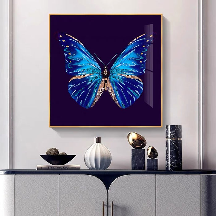 Luxury Butterfly Wall Decor with K9 Glass/Swarovski Crystal