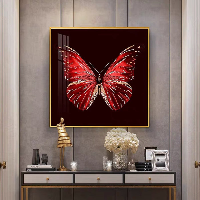 Luxury Butterfly Wall Decor with K9 Glass/Swarovski Crystal