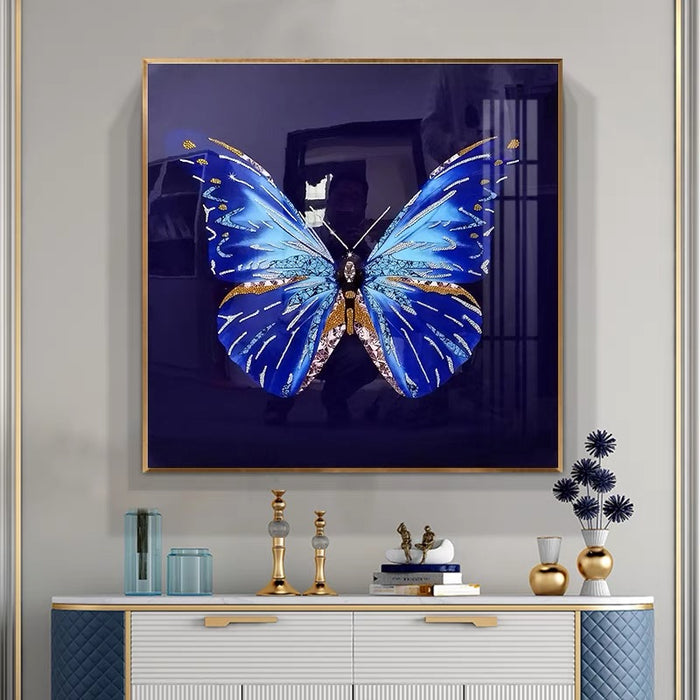 Luxury Butterfly Wall Decor with K9 Glass/Swarovski Crystal