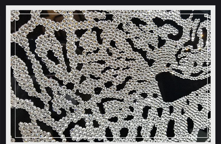 Luxury Leopard Wall Decor with K9 Crystals