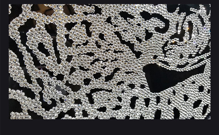 Luxury Leopard Wall Decor with K9 Crystals