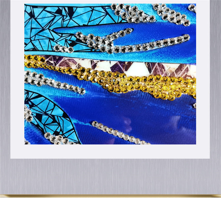 Luxury Butterfly Wall Decor with K9 Glass/Swarovski Crystal