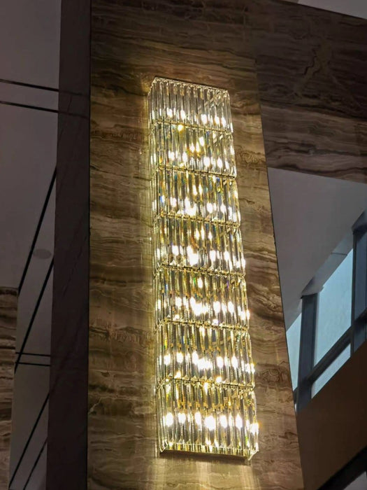 Luxury Crystal Long Strip Wall Light