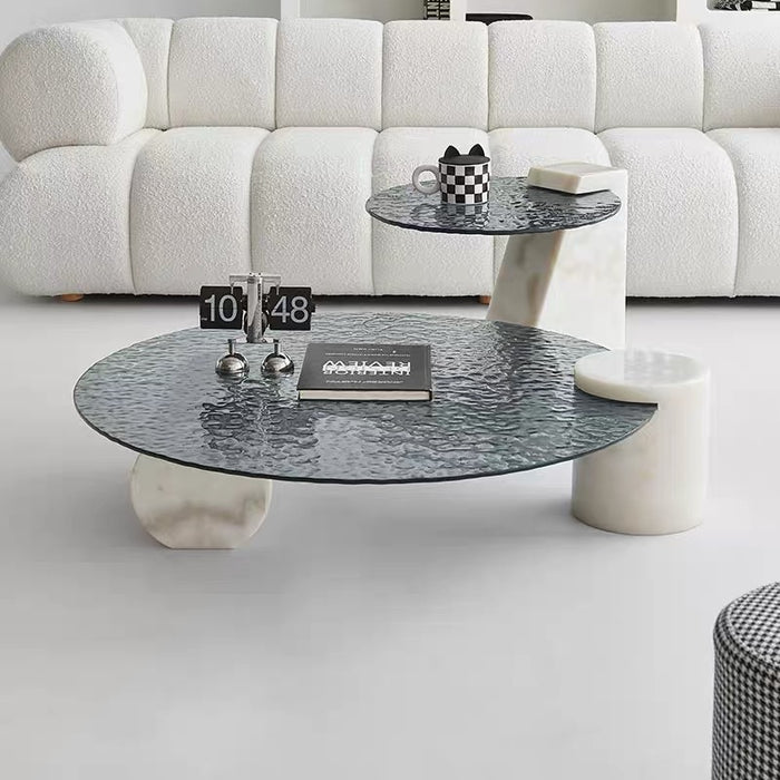 Modern Fused Glass Coffee Table